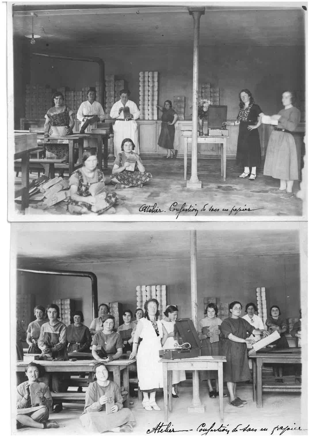 Enigme du 28 avril 2022 : atelier de confection de sacs en papiers