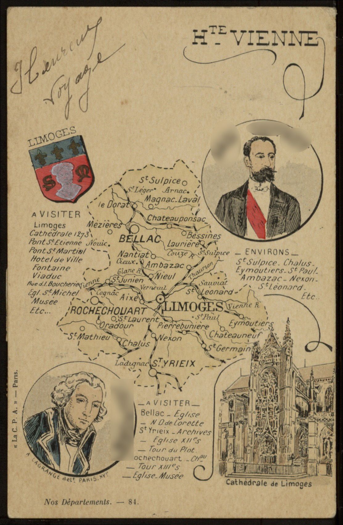 Enigme du 28 juillet 2022 : Carte touristique Haute-Vienne