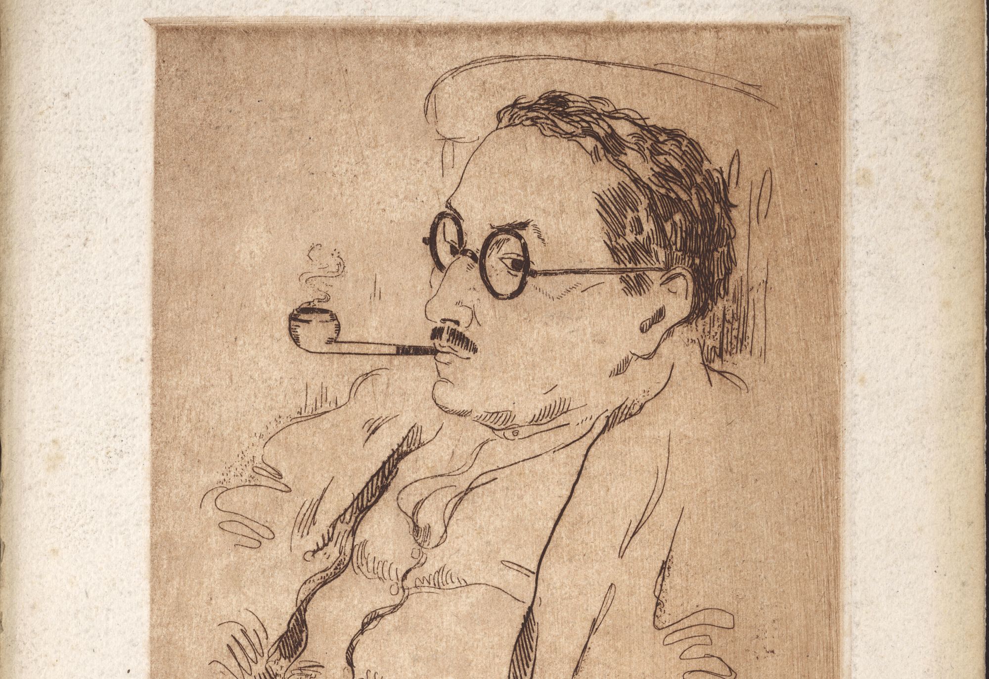 2 Fi 708.  "...Et du Gésier".- Eau-forte coloriée, 28 X 20 cm.- Dessinateur. Jean Texcier.- 1927. (Entrée n°98/98). 