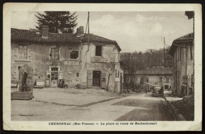 Place de Chéronnac et route de Rochechouart. - 46 Fi 7277