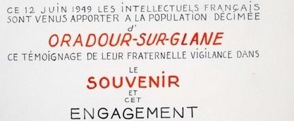La mémoire du massacre d'Oradour