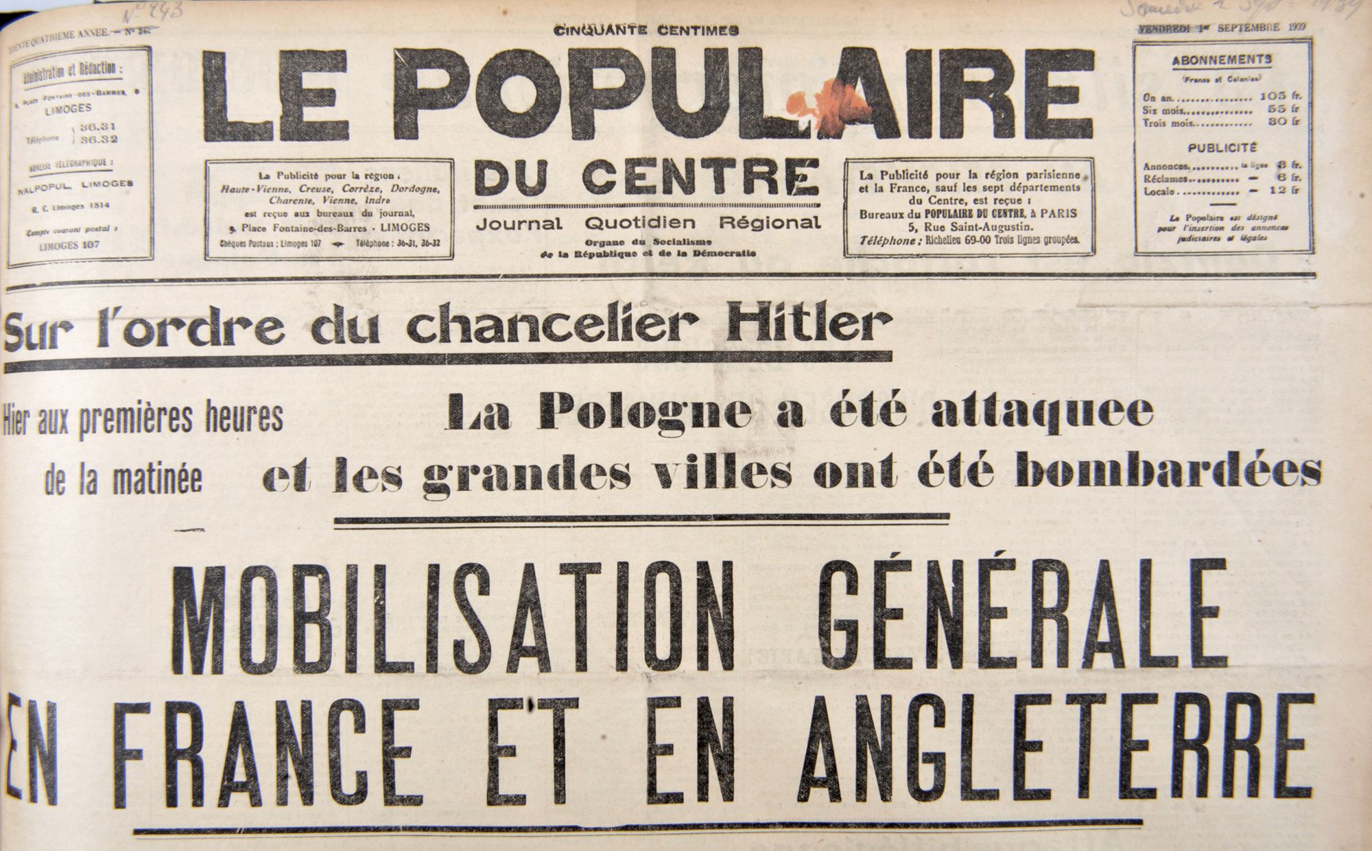 La Seconde Guerre mondiale