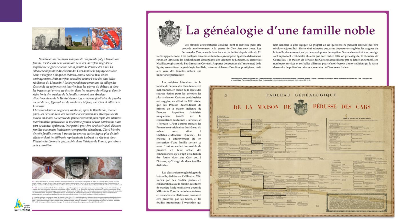 La généalogie d'une famille noble