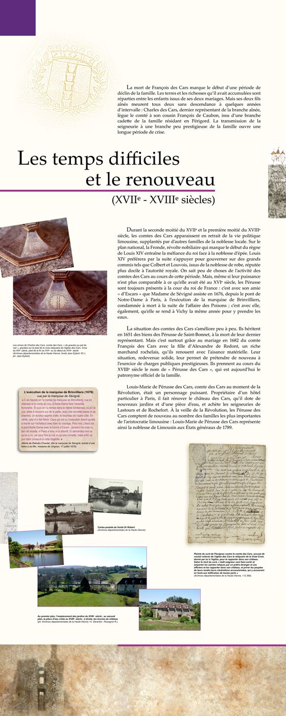 Les temps difficiles et le renouveau (XVIIe-XVIIIe siècles)