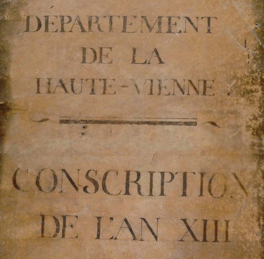 Première de couverture - Registre du contingent départemental de l'an XIII