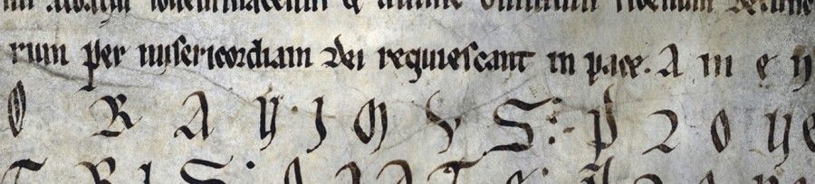 Rouleau des morts de l'abbaye Saint-Pierre de Solignac (6 H 6)