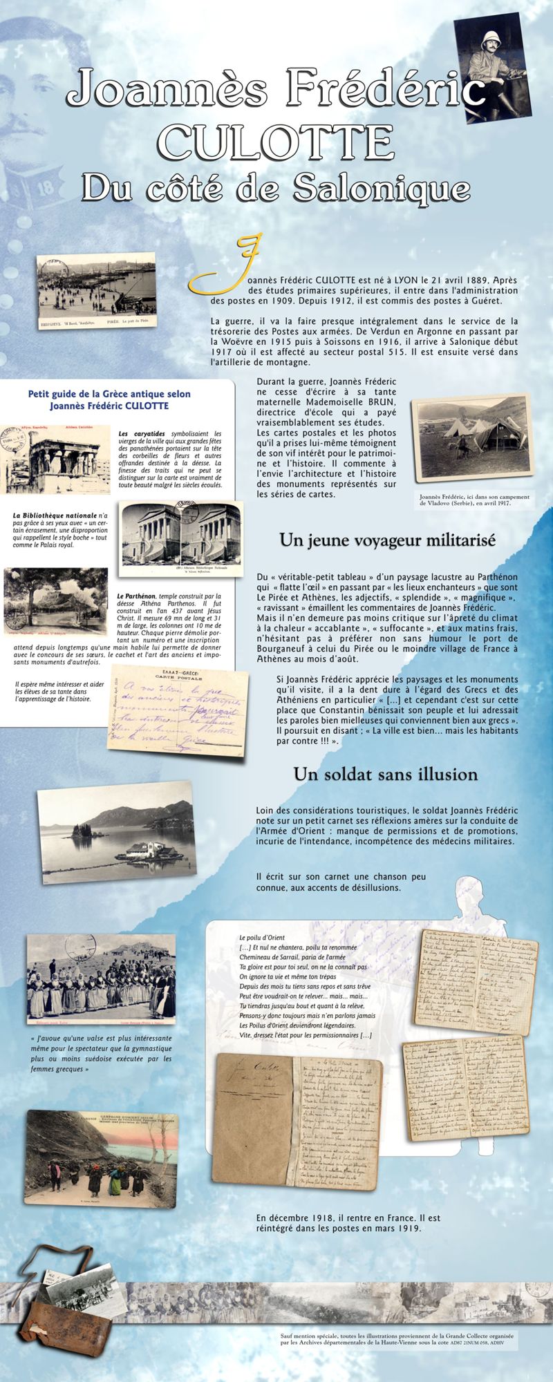 Joannès Frédéric Culotte : du côté de Salonique